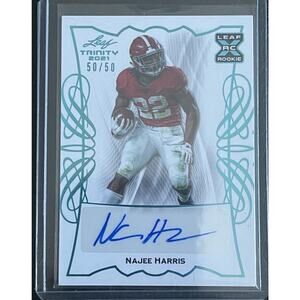 2021 Najee Harris auto rc leaf trinity 1/25 #BA-NH1